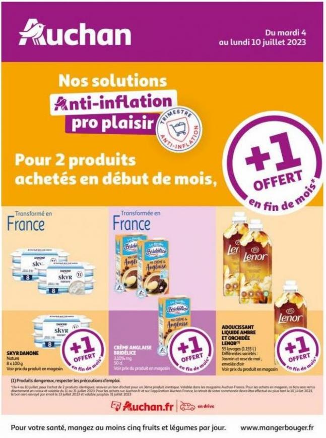 Découvrez les produits offerts en fin de mois !. Auchan (2023-07-10-2023-07-10)