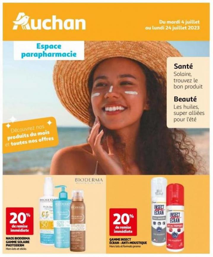 Les produits du mois en parapharmacie. Auchan (2023-07-24-2023-07-24)