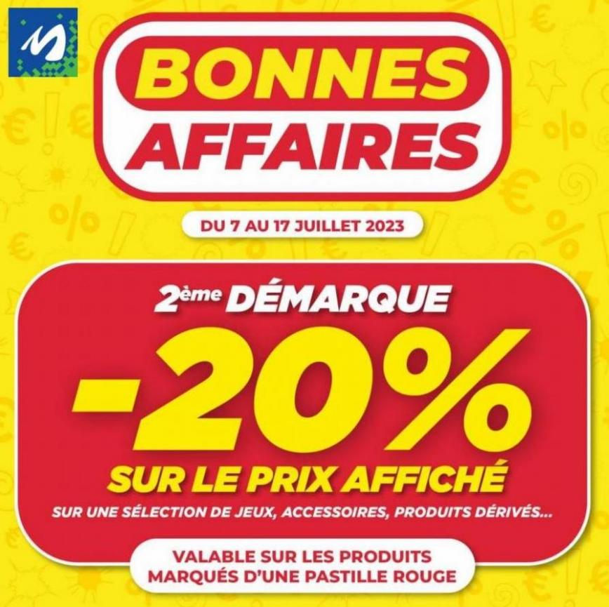 Bonnes Affaires 2 ème Démarque -20%*. Micromania (2023-07-17-2023-07-17)