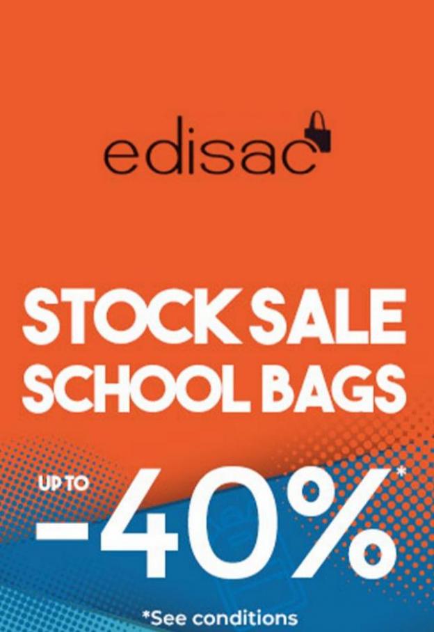 Stock Sale Schoolbags. Edisac (2023-07-31-2023-07-31)