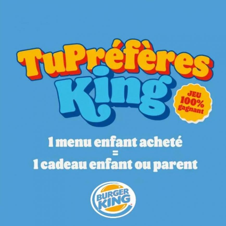 Tu Préfères King pour jouer !. Burger King (2023-08-19-2023-08-19)