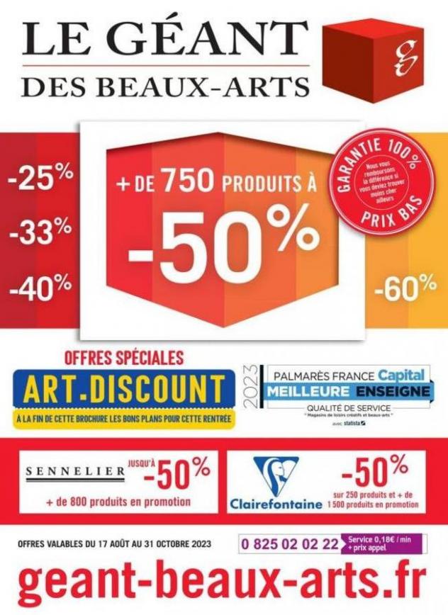 + de 750 Produits À -50%. Le Géant des Beaux-Arts (2023-10-31-2023-10-31)