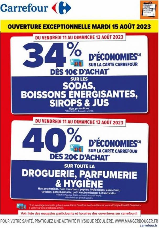 Offres Carte Fidélité. Carrefour (2023-08-15-2023-08-15)