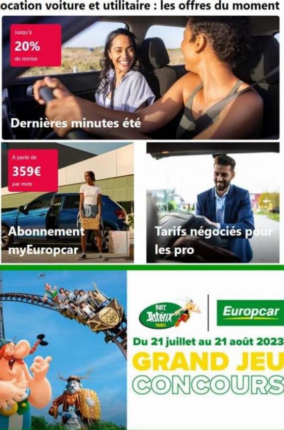 Location voiture et utilitaire : les offres du moment. Europcar (2023-08-21-2023-08-21)
