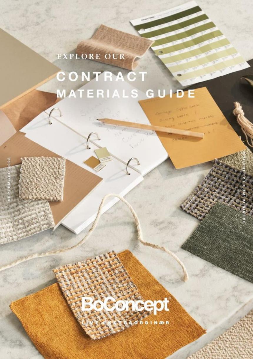 Explore Our Contract Materials Guide. BoConcept (2023-12-31-2023-12-31)