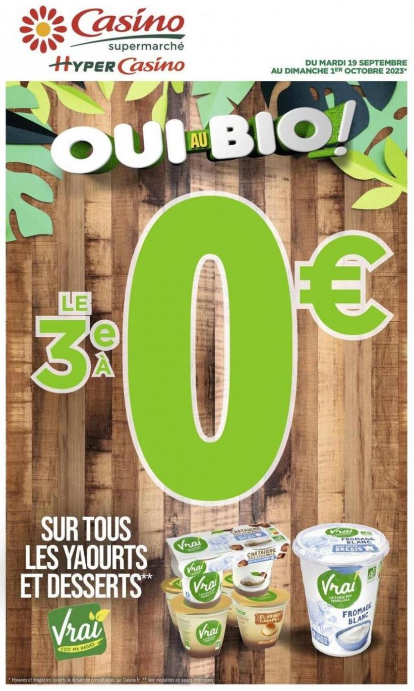 Oui Au Bio !. Casino Supermarchés (2023-10-01-2023-10-01)