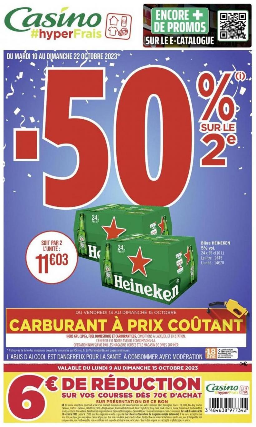 -50% Sur Le 2E !. Géant Casino (2023-10-22-2023-10-22)
