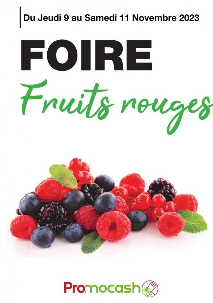 Foire Fruits Rouges. Promocash (2023-11-11-2023-11-11)