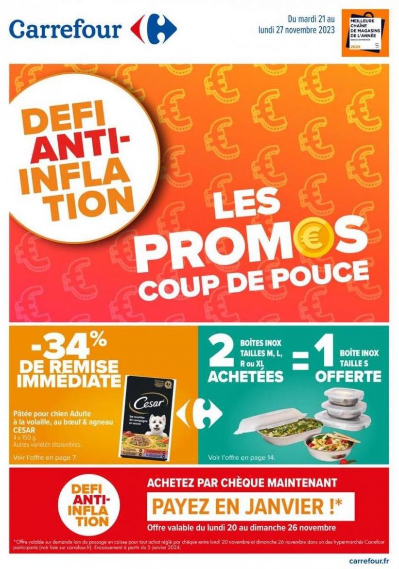 Les Promos Coup De Pouce. Carrefour (2023-11-27-2023-11-27)