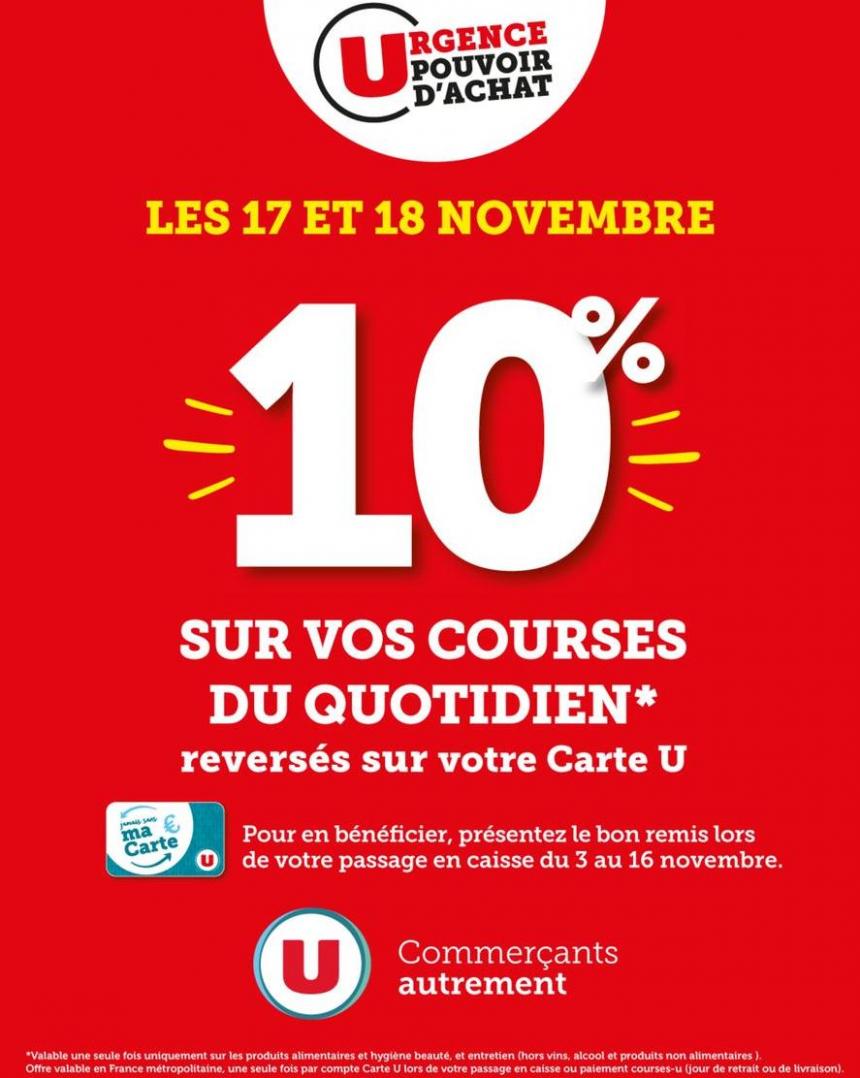10% Sur Vos Courses Du Quotidien. Station U (2023-11-18-2023-11-18)