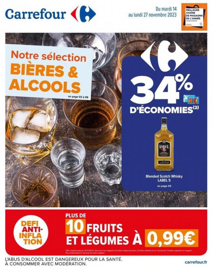Notre Sélection Bières & Alcools. Carrefour (2023-11-27-2023-11-27)