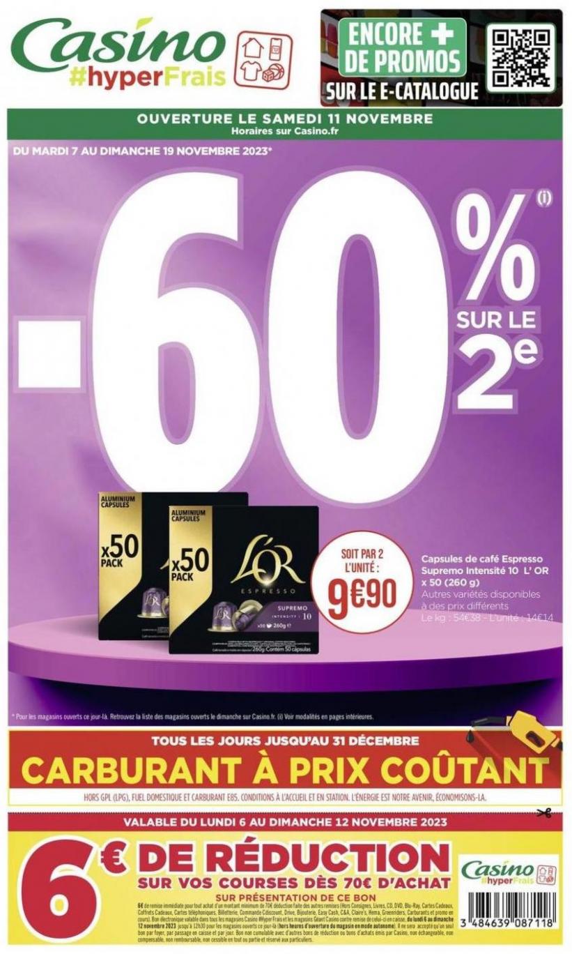 -60% Sur Le 2E !. Géant Casino (2023-11-19-2023-11-19)