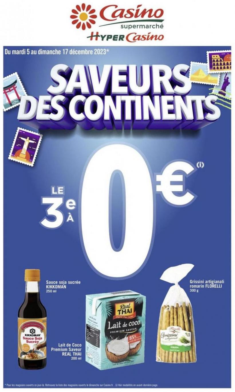 Saveurs Des Continents. Casino Supermarchés (2023-12-17-2023-12-17)