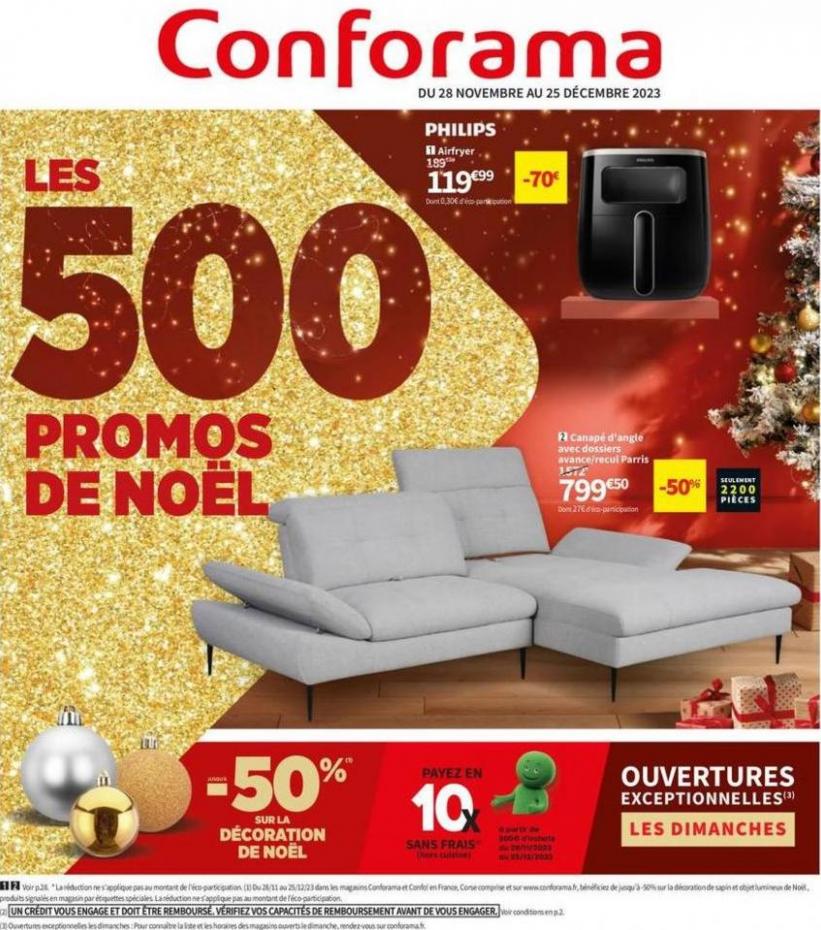Les 500 Promos De Noël. Conforama (2023-12-25-2023-12-25)
