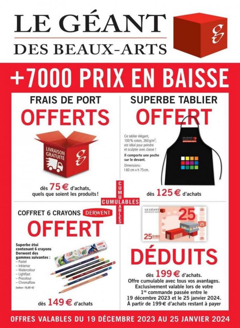 Frais De Port Offerts. Le Géant des Beaux-Arts (2024-01-25-2024-01-25)