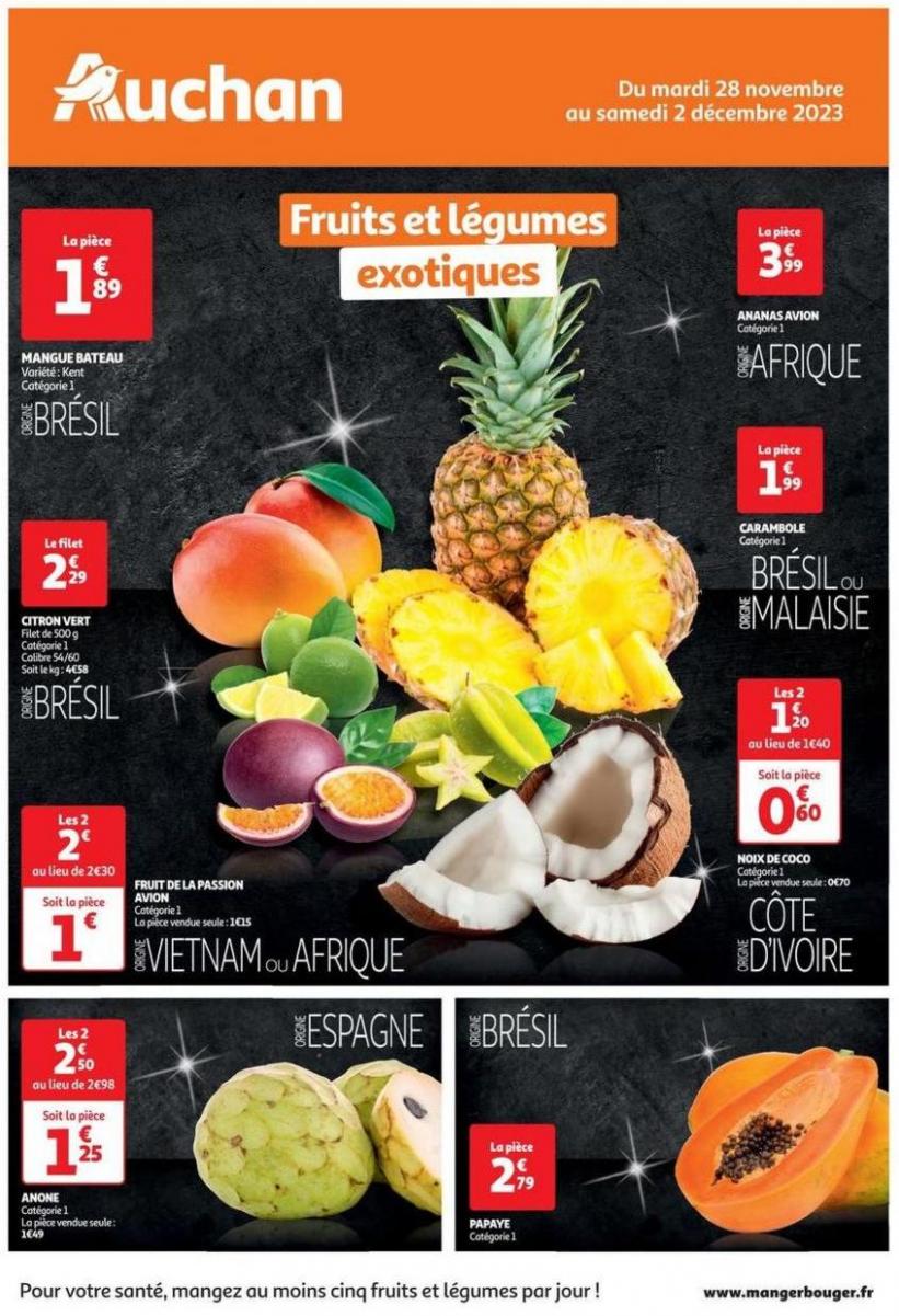 Fruits Et Légumes Exotiques. Auchan (2023-12-02-2023-12-02)