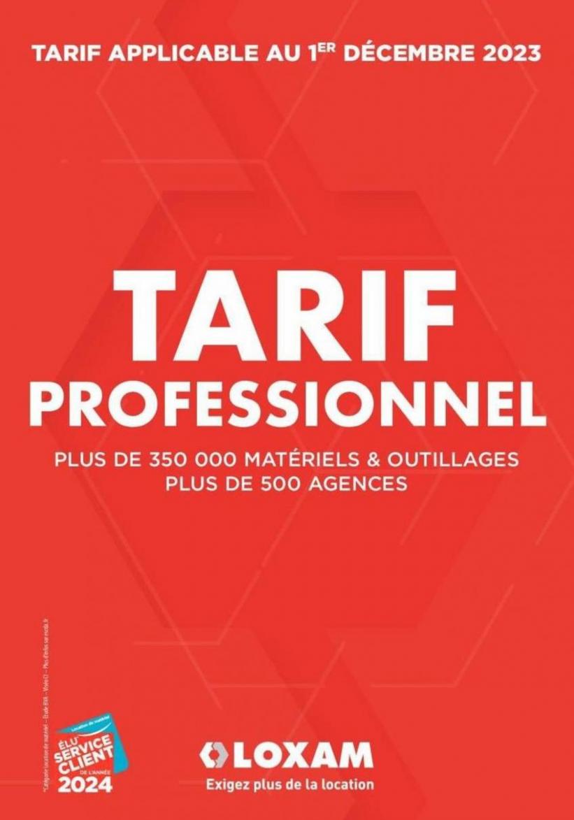 Tarifs Professionnels. Loxam (2023-12-16-2023-12-16)
