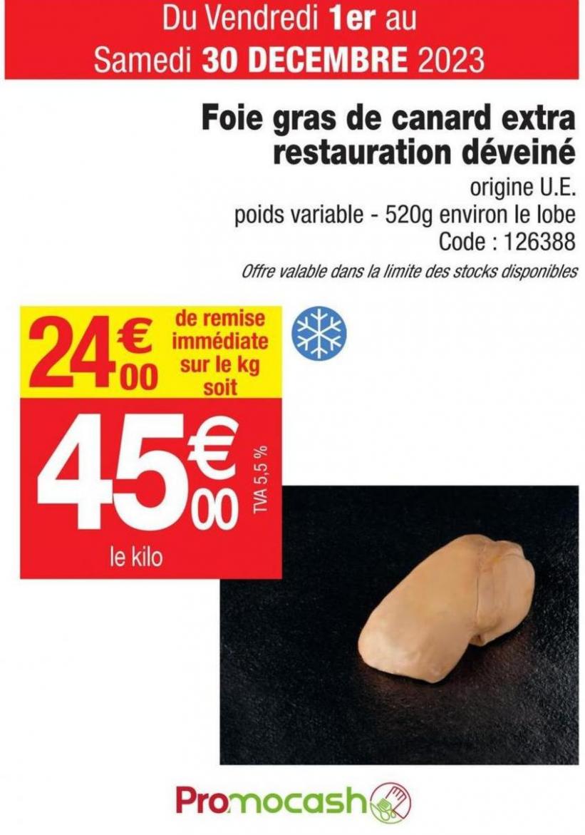Foie Gras De Canard Extra Restauration Déveiné. Promocash (2023-12-30-2023-12-30)