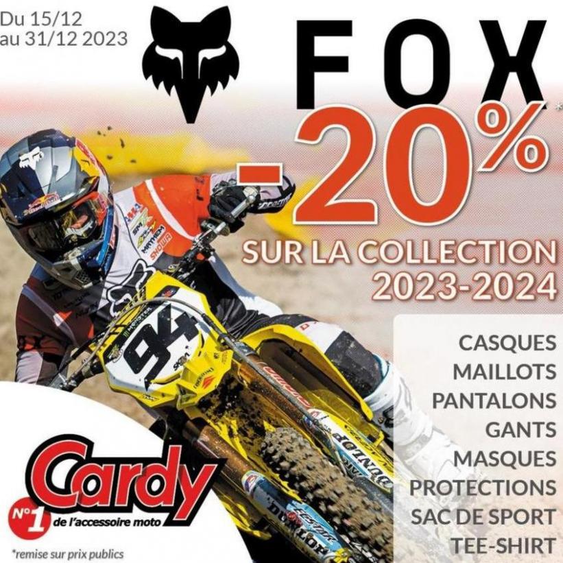 En Ce Moment, -20% Sur La Collection Fox 2023-2024. Cardy (2023-12-31-2023-12-31)