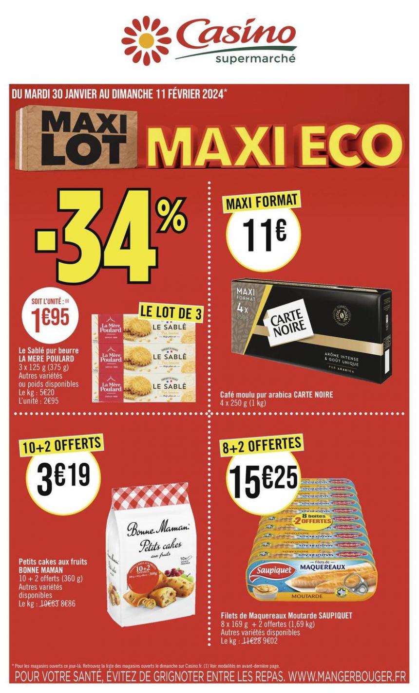 Maxi Lot Maxi Eco. Casino Supermarchés (2024-02-11-2024-02-11)