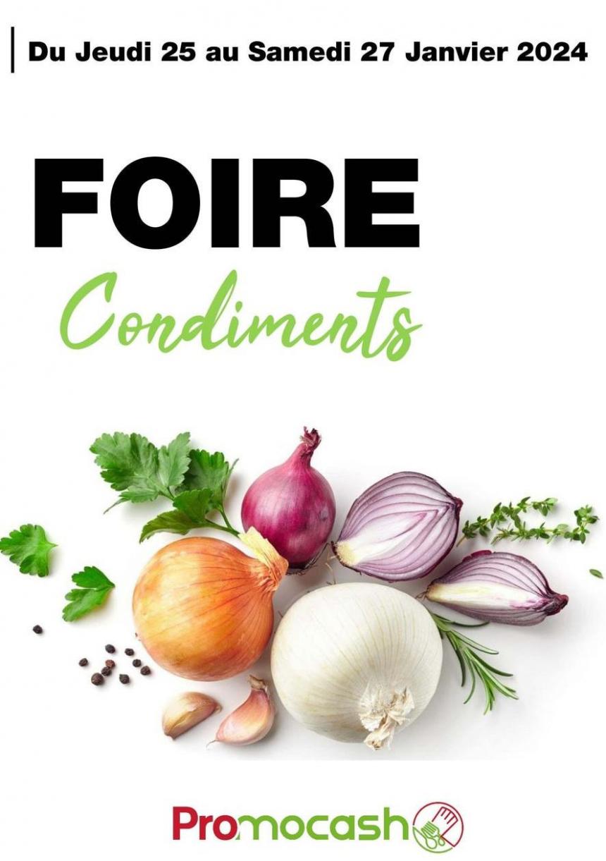 Foire Condiments. Promocash (2024-01-27-2024-01-27)