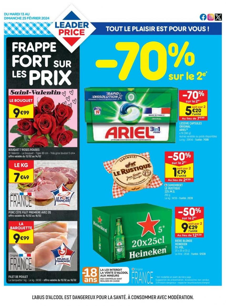 Frappe Fort Sur Les Prix. Leader Price (2024-02-25-2024-02-25)