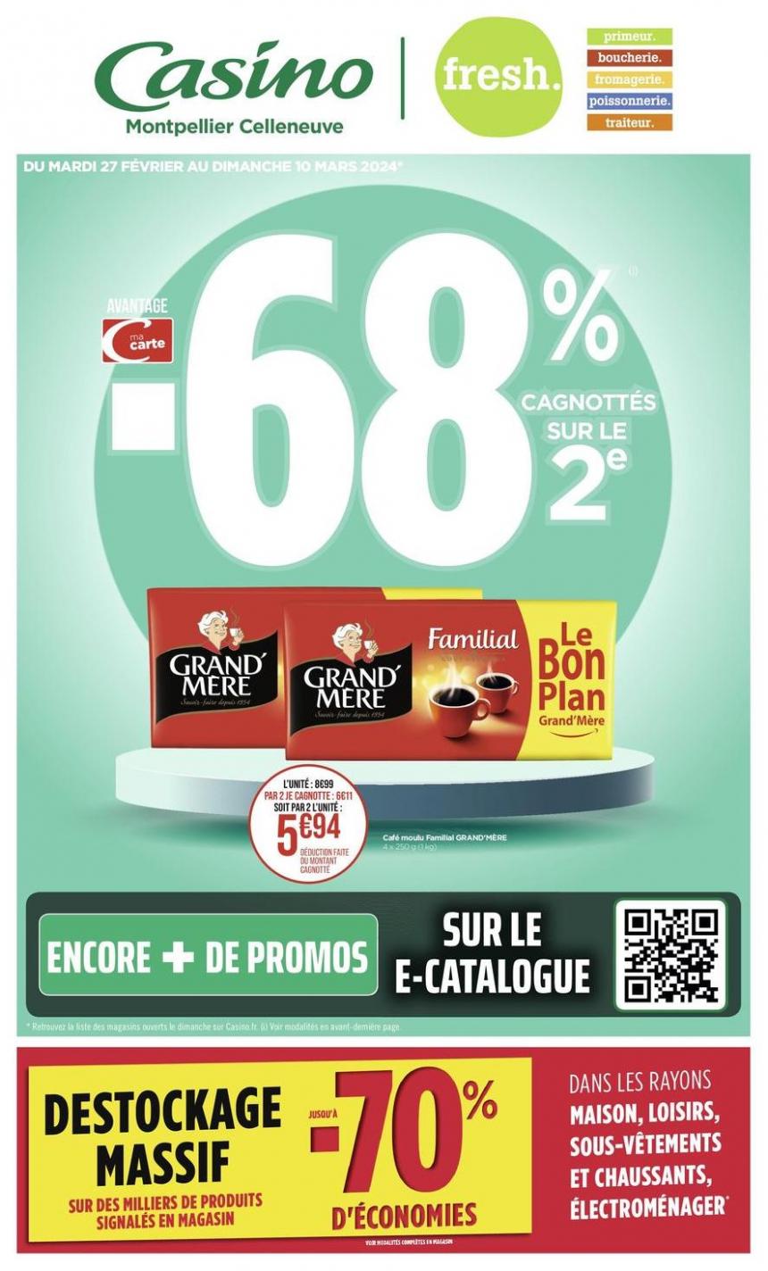 Avantage -68% Cagnottes Sur Le 2E. Géant Casino (2024-03-10-2024-03-10)