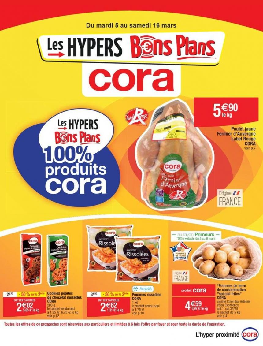 Les Hypers Bons Plans 100% Produits Cora. Cora (2024-03-16-2024-03-16)