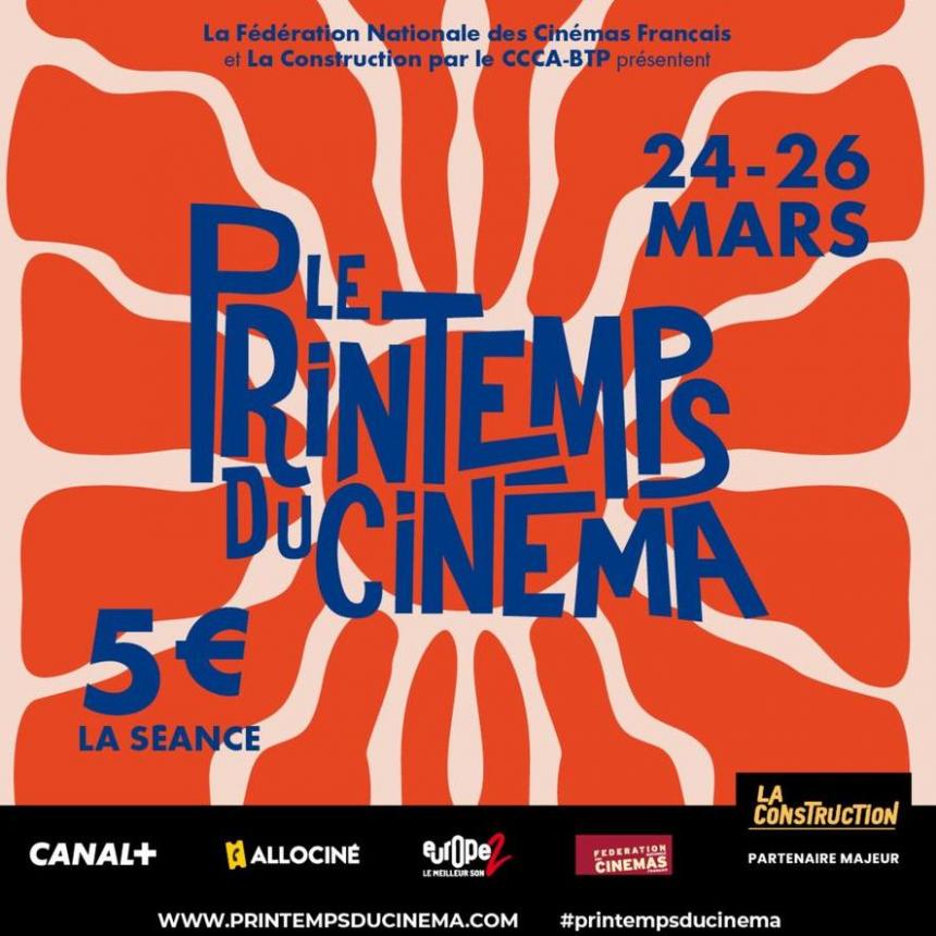 Le Printemps Du Cinema. Cinémas Gaumont Pathé (2024-03-26-2024-03-26)