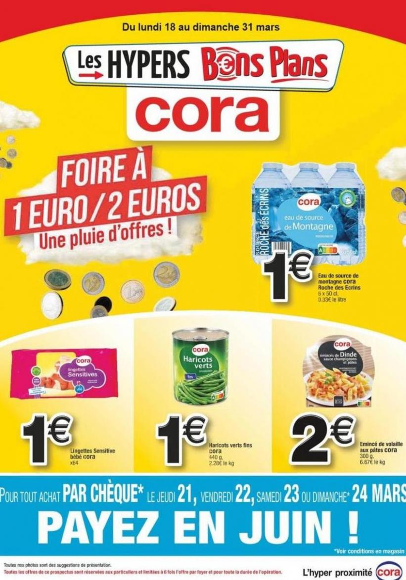 Foire À 1€ Et 2€. Cora (2024-03-31-2024-03-31)