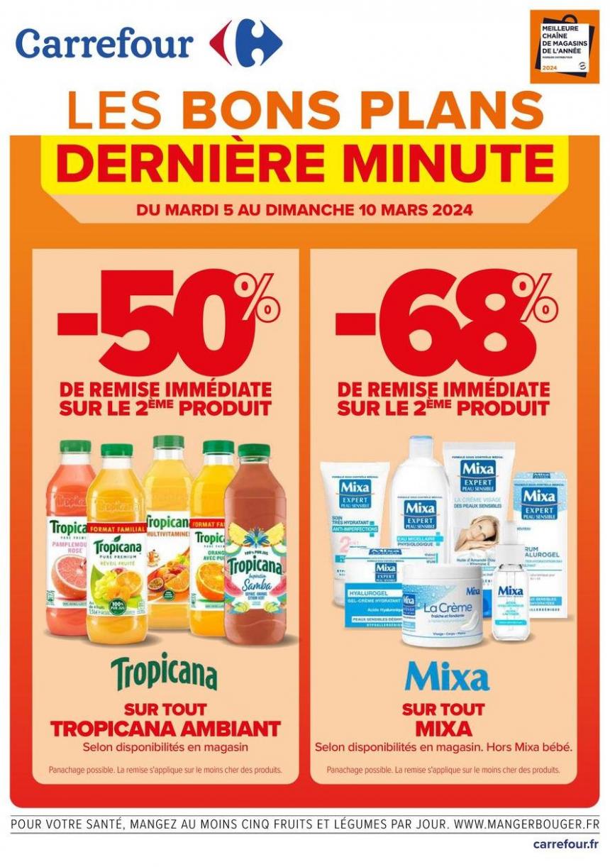 Les Bons Plans Dernière Minute. Carrefour Express (2024-03-10-2024-03-10)