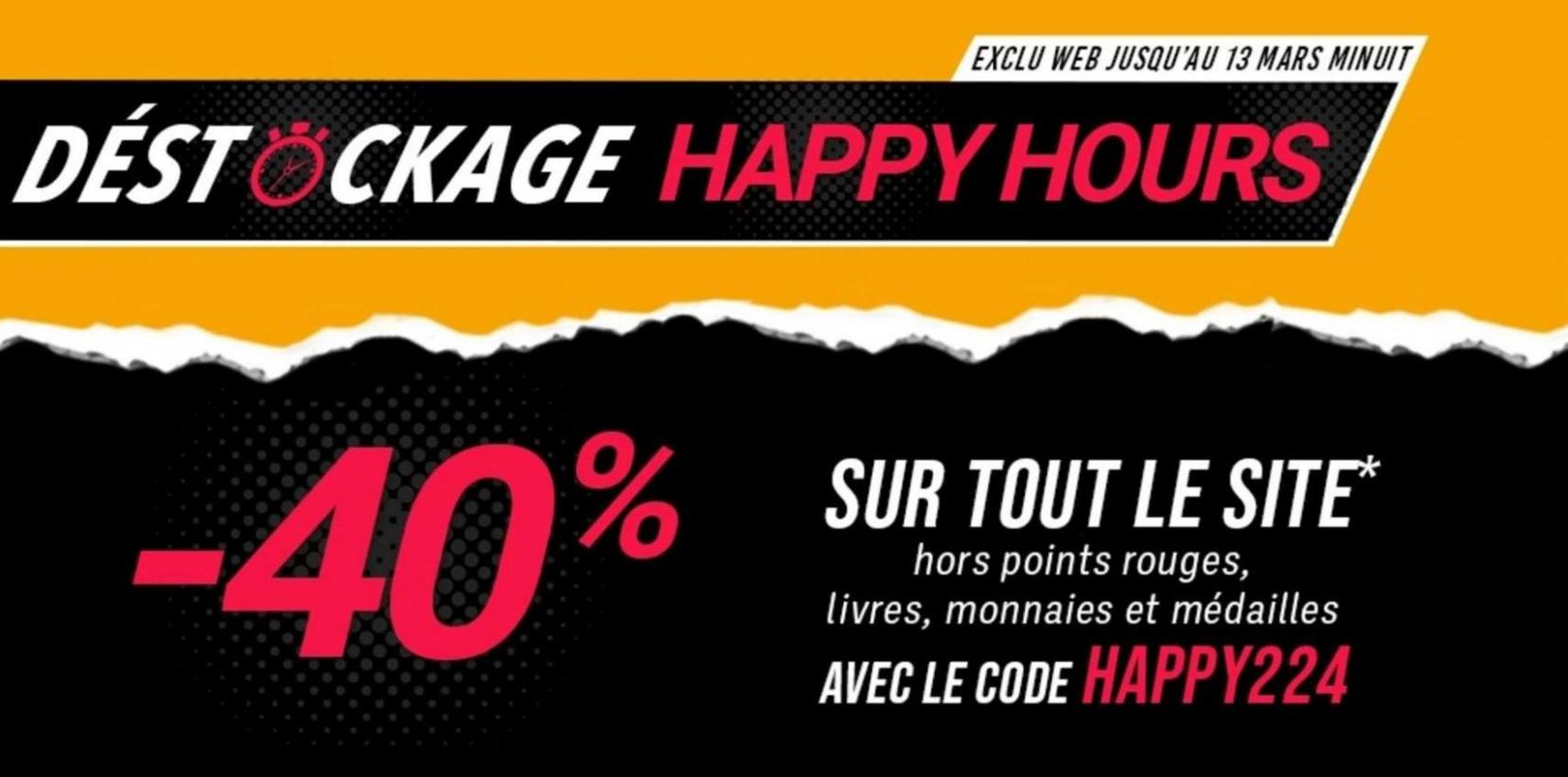 Déstockage Happy Hours. L'Homme Moderne (2024-03-14-2024-03-14)
