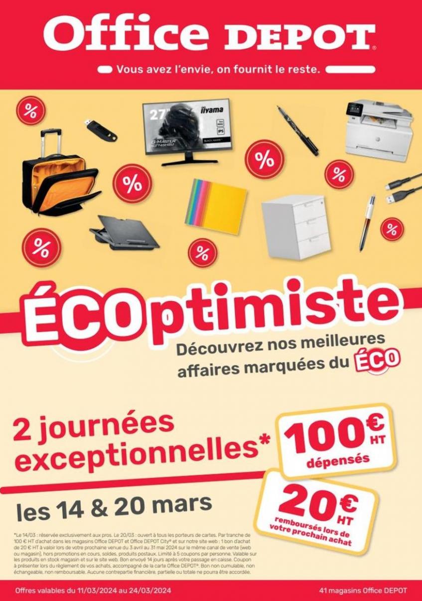 Catalogue Promotions Mars 2024. Office Depot (2024-03-20-2024-03-20)
