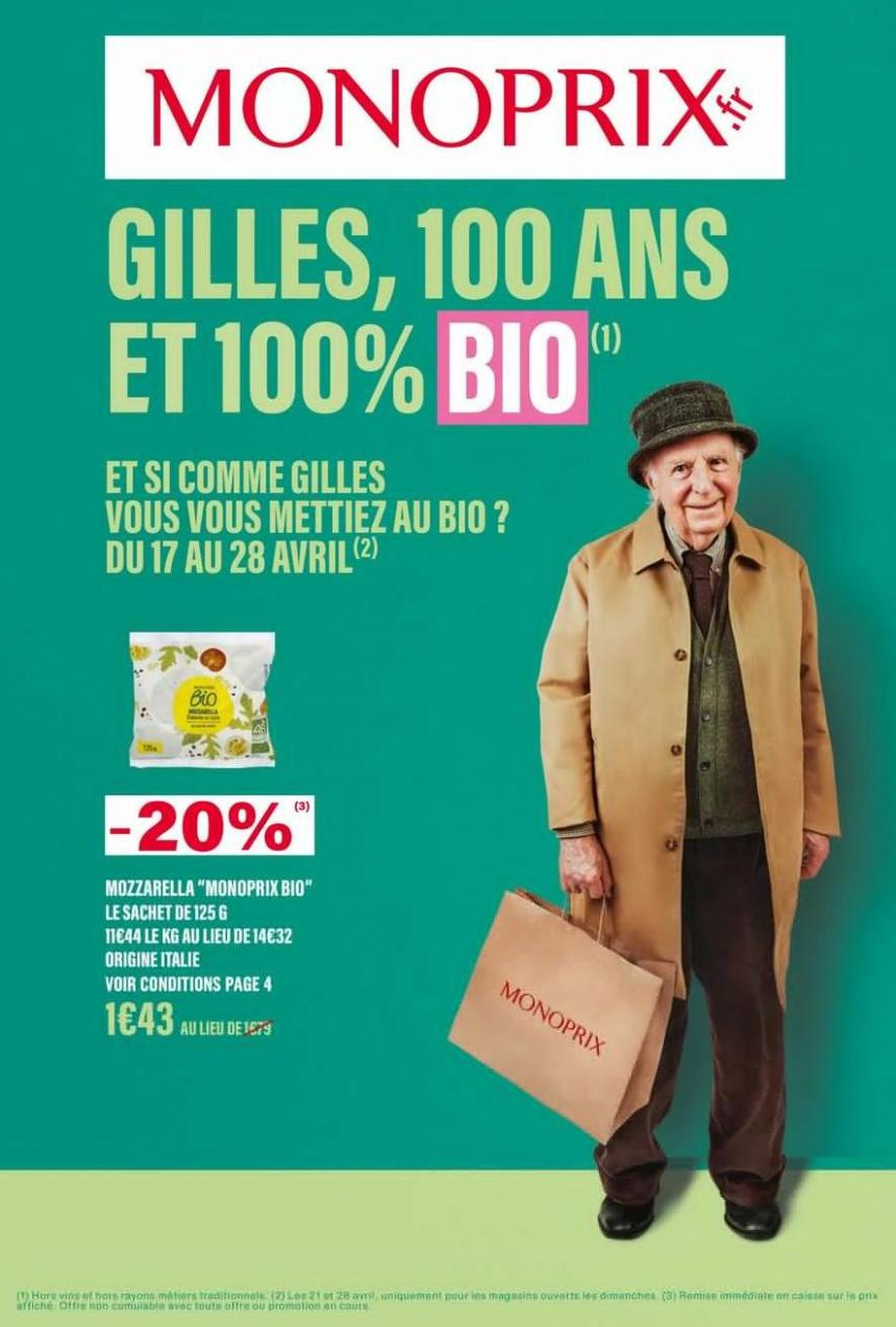 Gilles, 100 Ans Et 100% Bio. Monop' (2024-04-28-2024-04-28)