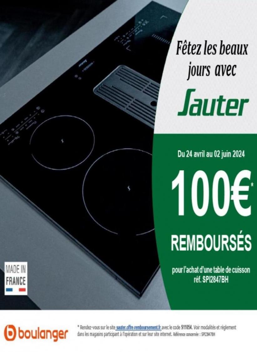 Offre Sauter: 100€ Remboursés !. Boulanger (2024-06-02-2024-06-02)