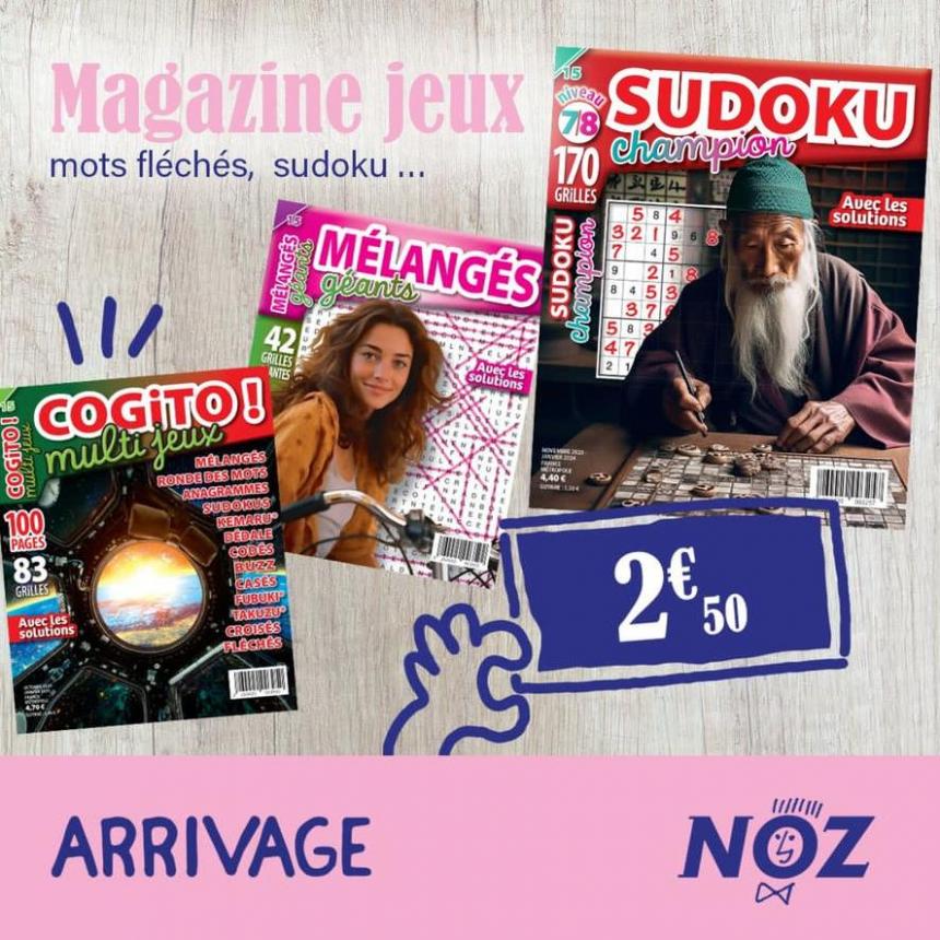 Divers Magazines De Jeux : Mots Fléchés, Mots Mélangés, Sudoku, Coloriage…. Noz (2024-04-30-2024-04-30)