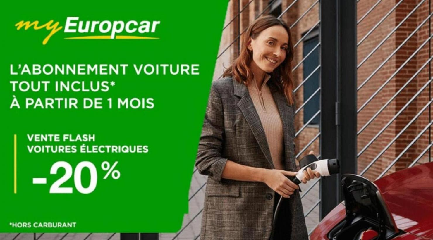 Vente Flash Voitures Électriques -20%. Europcar (2024-04-30-2024-04-30)