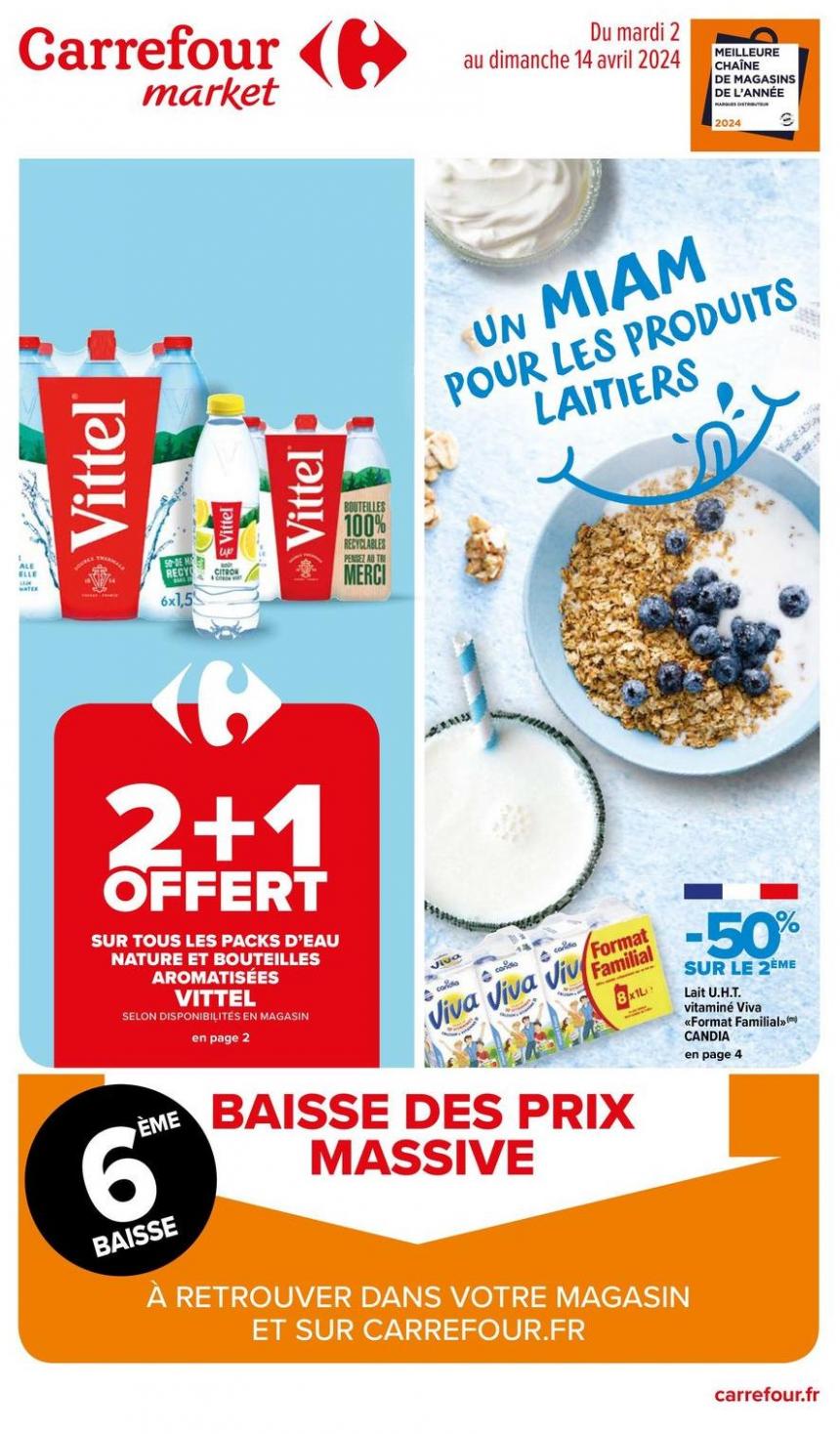 Un Miam Pour Les Produits Laitiers. Carrefour Market (2024-04-14-2024-04-14)