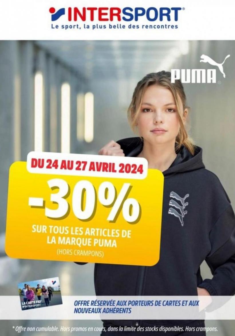 -30% Sur Tous Les Articles De Marque Puma. Intersport (2024-04-27-2024-04-27)
