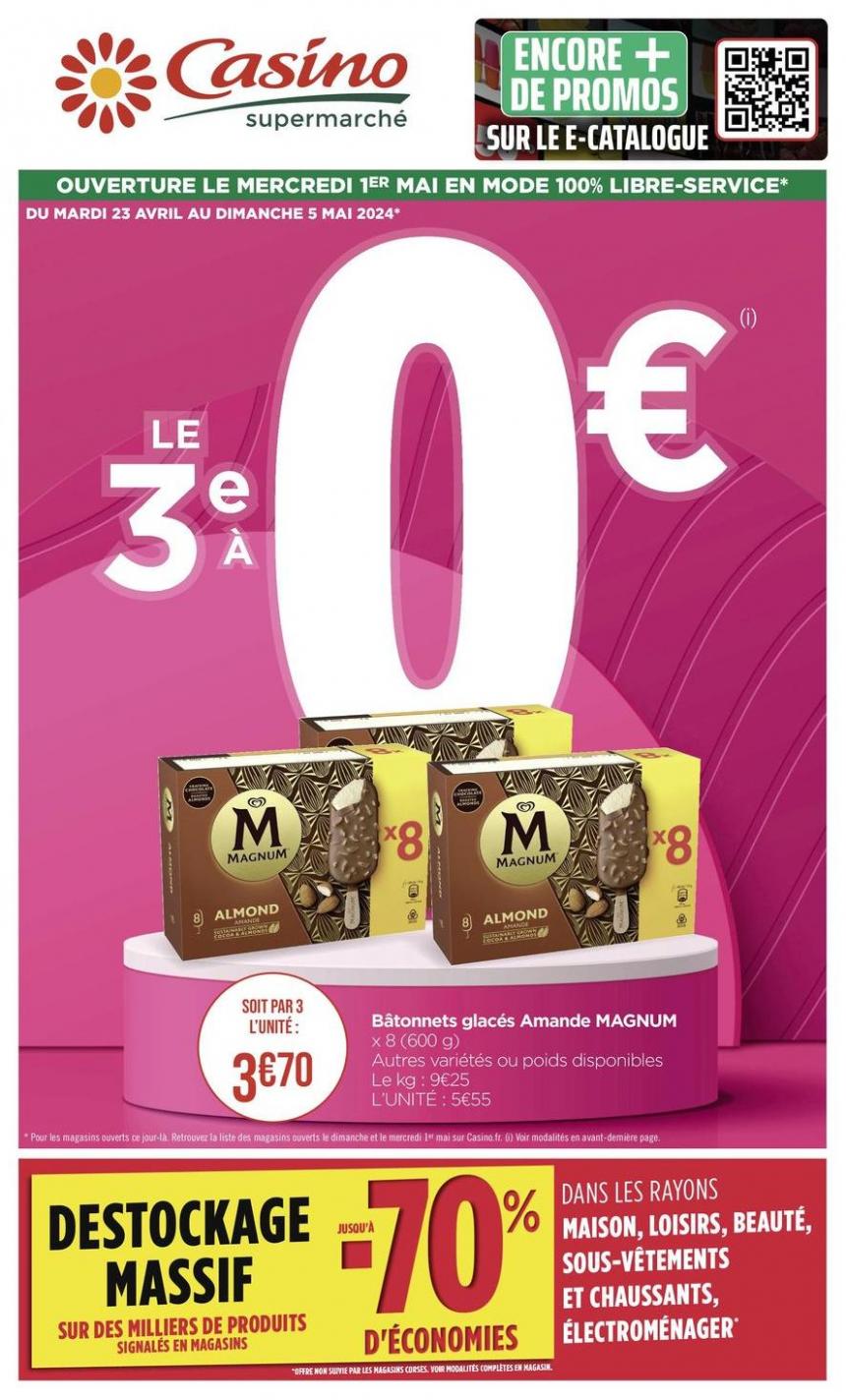 Le 3E A 0€. Casino Supermarchés (2024-05-05-2024-05-05)