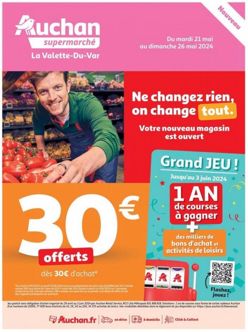 Nouveau Magasin La Valette-Du-Var. Auchan Supermarché (2024-05-26-2024-05-26)