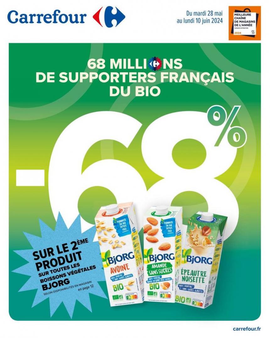 68 Millions De Supporters Français Du Bio. Carrefour (2024-06-10-2024-06-10)