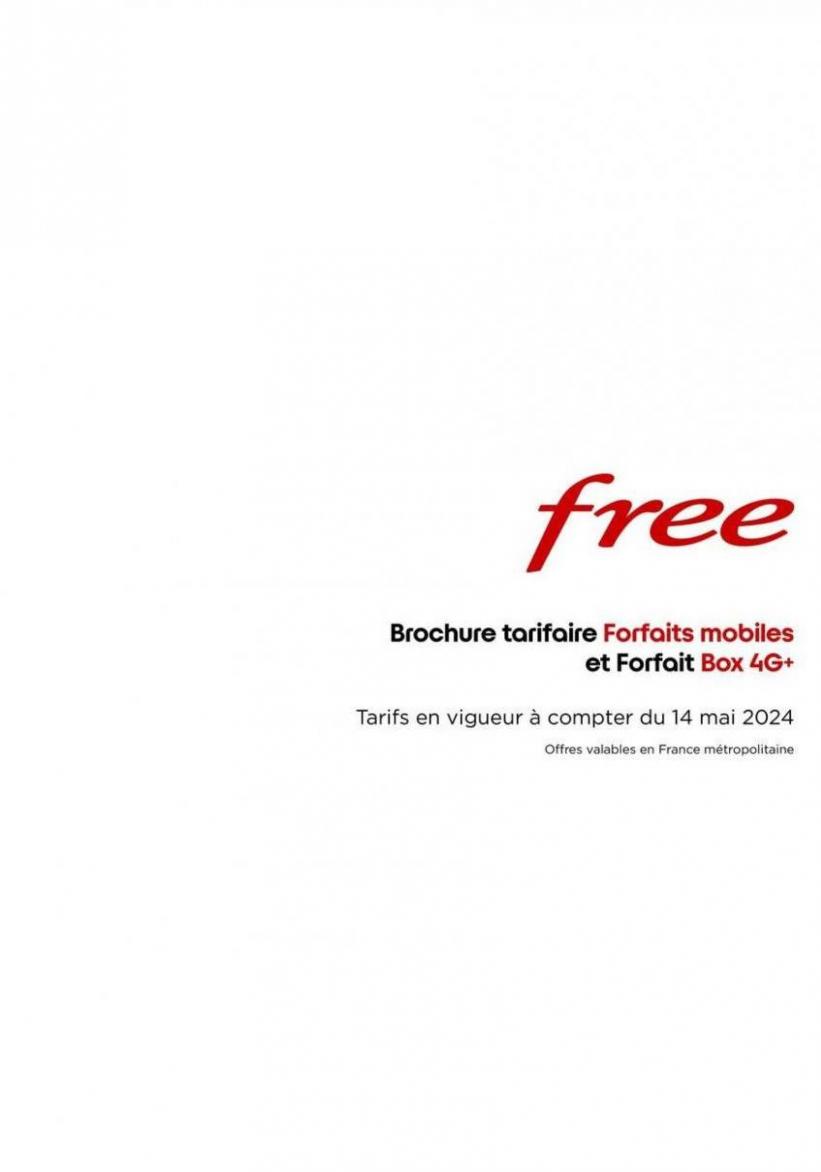 Brochure Tarifaire Forfaits Mobiles Et Forfait Box 4G+. Free (2024-05-31-2024-05-31)