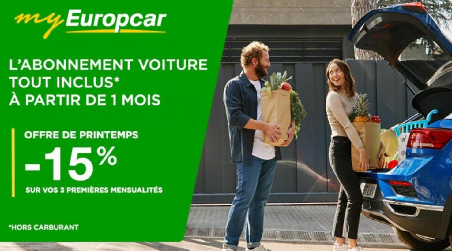 Offre De Printemps -15 %. Europcar (2024-05-31-2024-05-31)