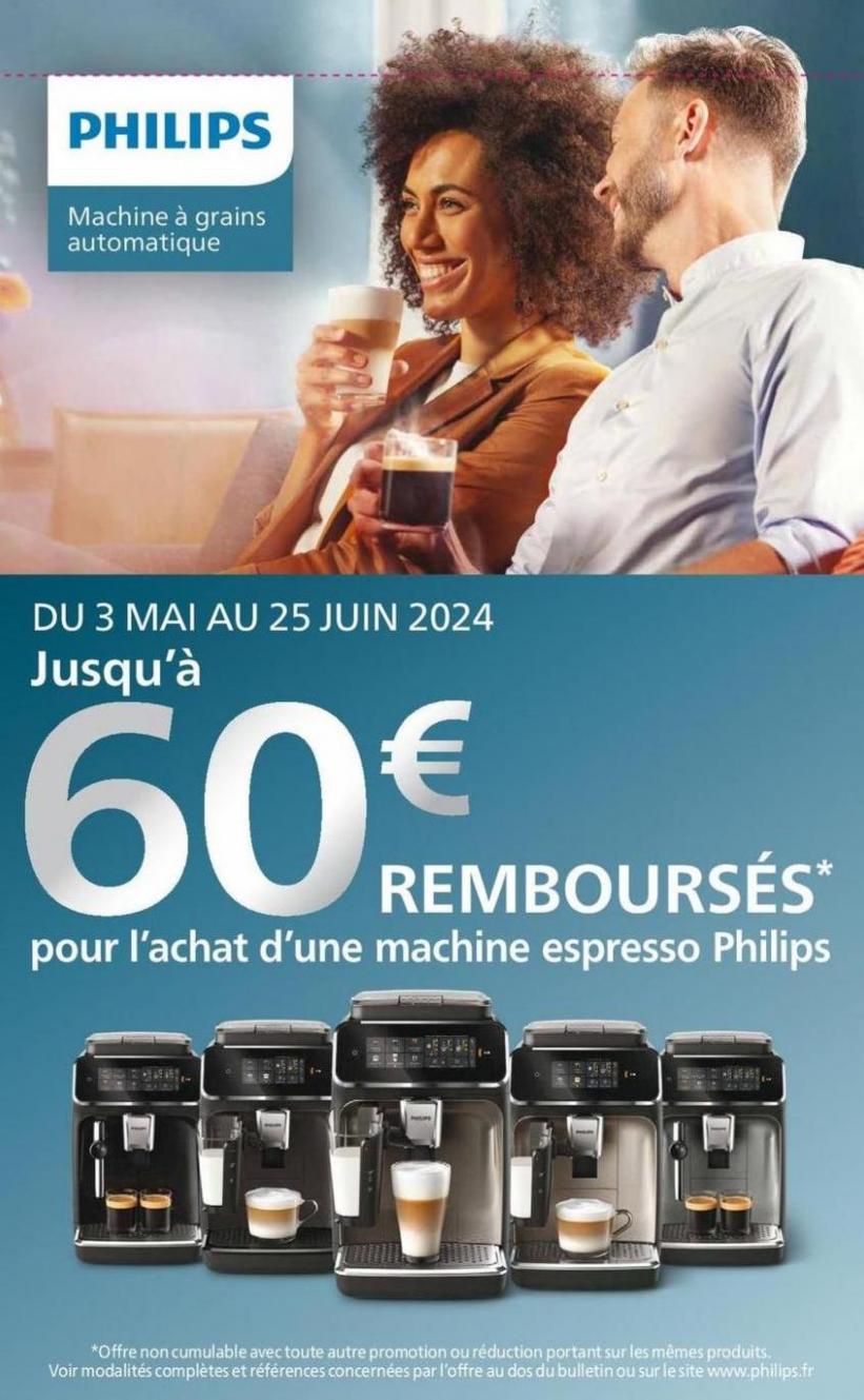 Offre Philips: Jusqu’à 60€ Remboursés Pour L’achat D’une Machine Espresso !. Boulanger (2024-06-25-2024-06-25)