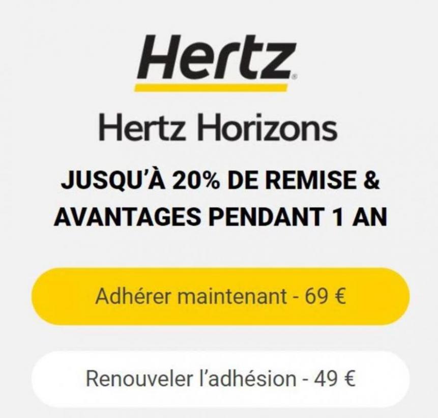 Jusqu’à 20% De Remise & Avantages Pendant 1 An. Hertz (2024-07-13-2024-07-13)