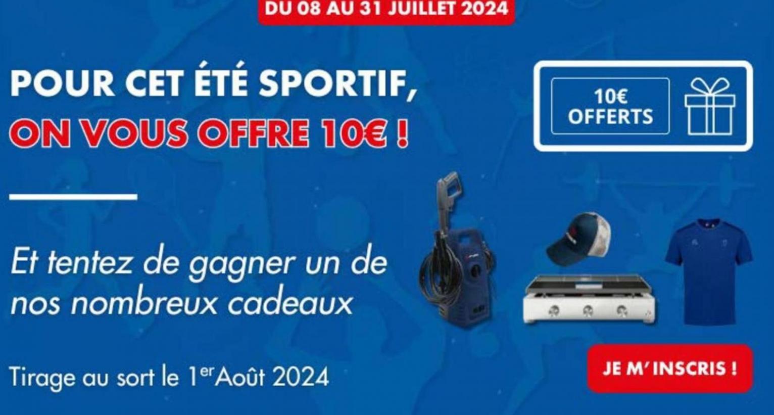 Pour Cet Été Sportif On Vous Offre 10€. Autodistribution (2024-07-31-2024-07-31)