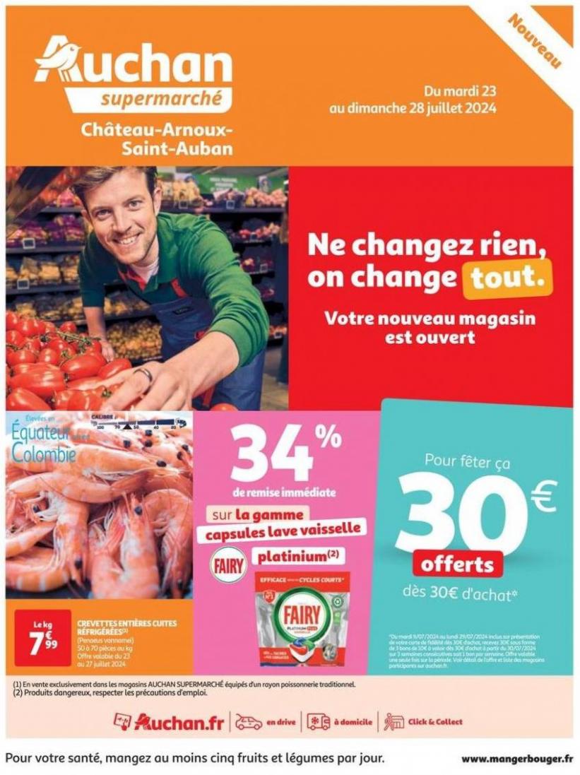 Nouveau Magasin Château-Arnoux-Saint-Auban. Auchan Supermarché (2024-07-28-2024-07-28)