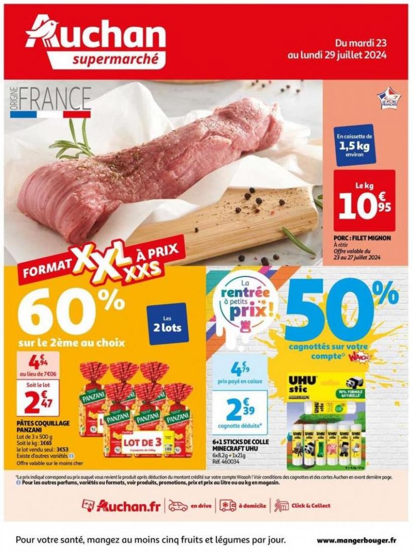 Format Xxl À Prix Xxs !. Auchan Supermarché (2024-07-29-2024-07-29)