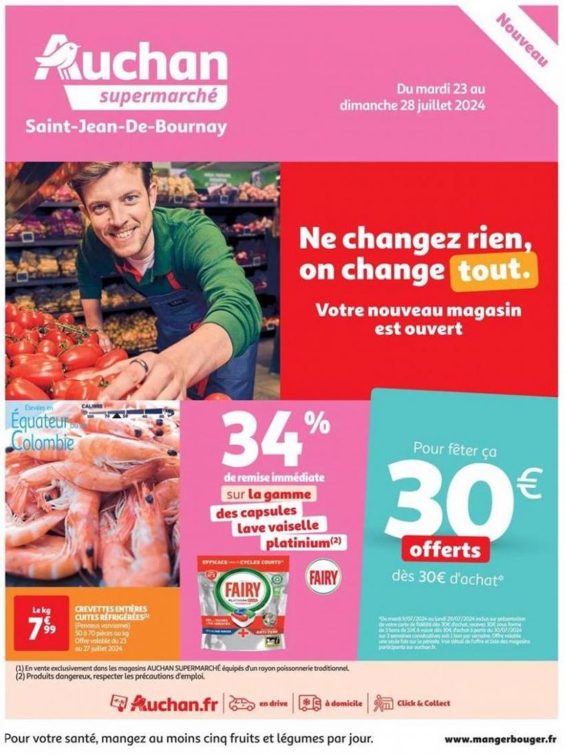 Nouveau Magasin Saint-Jean-De-Bournay. Auchan Supermarché (2024-07-28-2024-07-28)